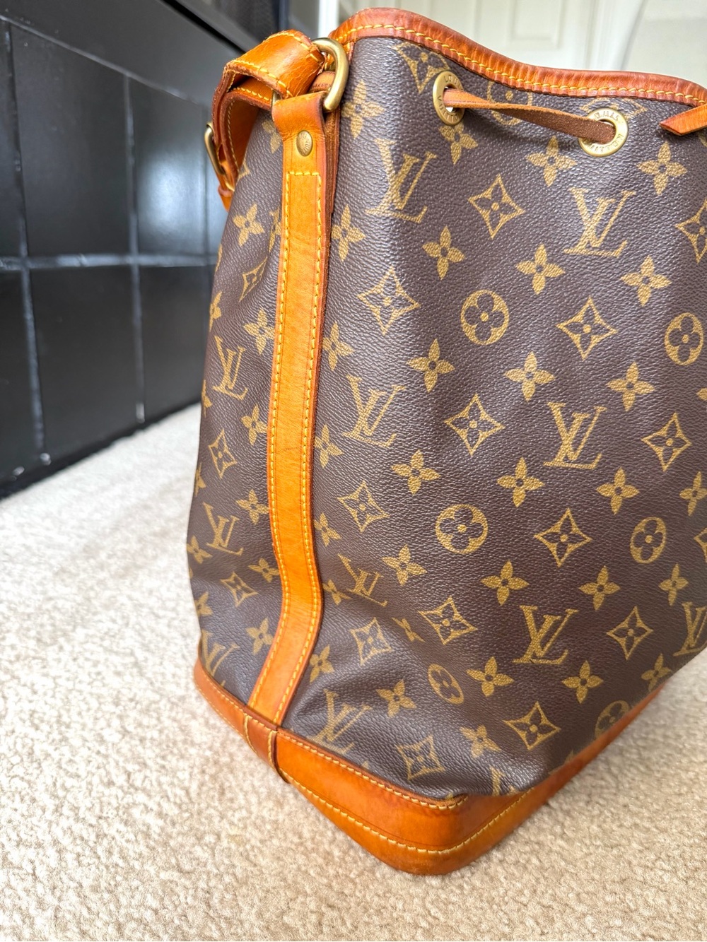 Louis Vuitton Monogram Drawstring Bucket Bag - Brown/Tan - Picture 11 of 13